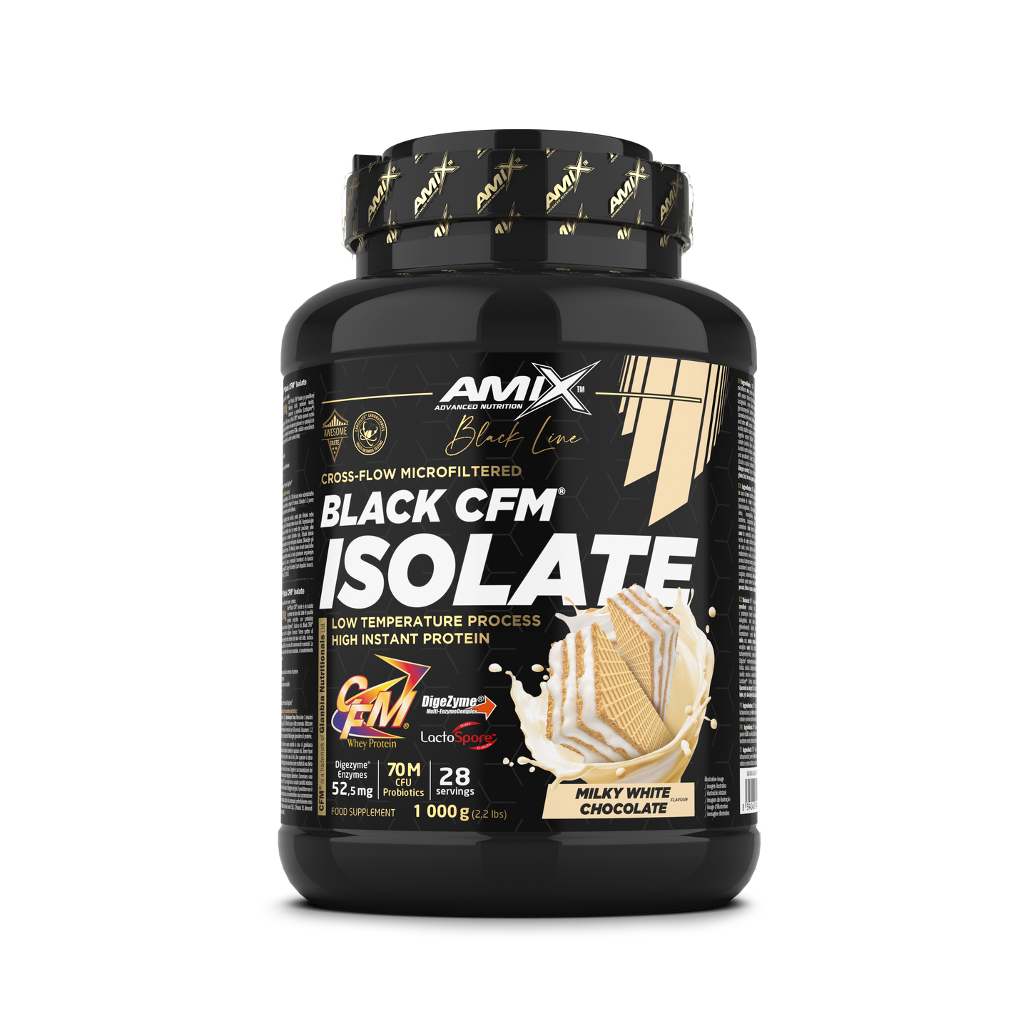 AMIX- BLACK CFM ISOLATE CHOCOLATE BLANCO