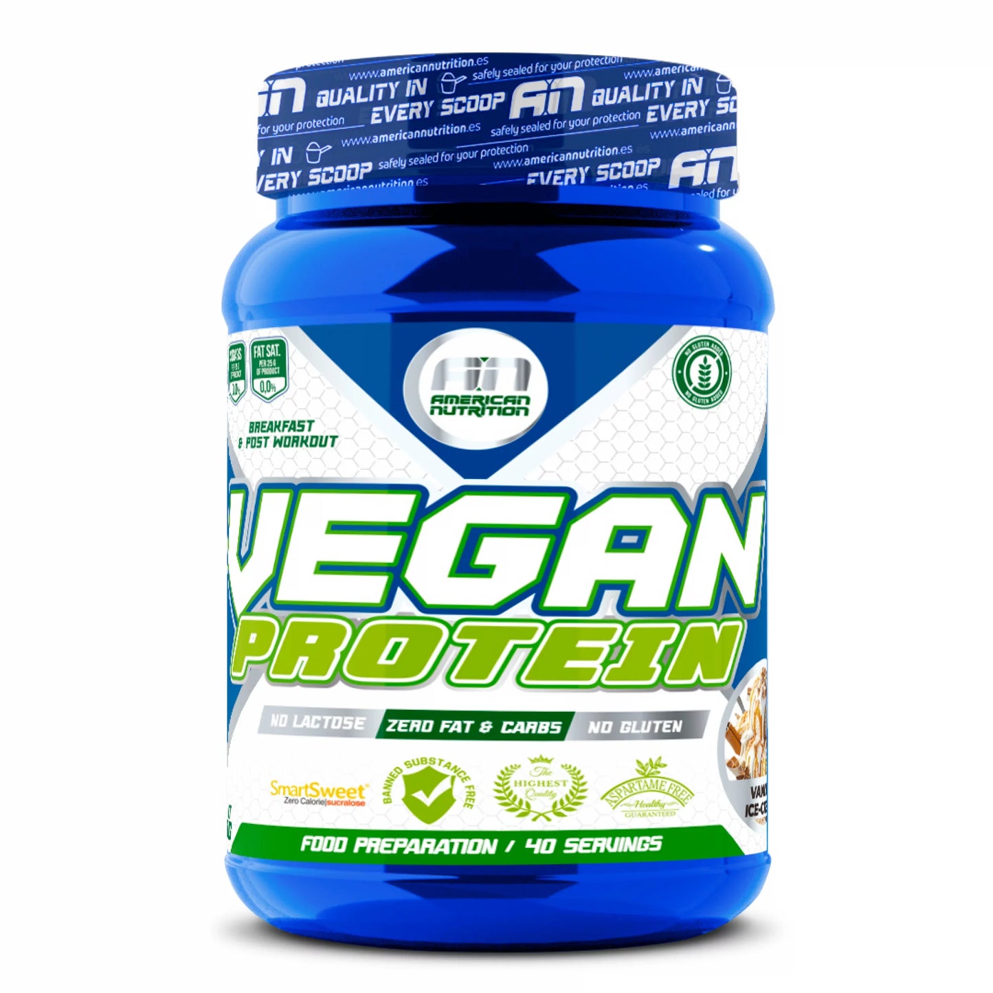 AMERICAN NUTRITION- VEGAN PROFESSIONAL 100% VAINILLA