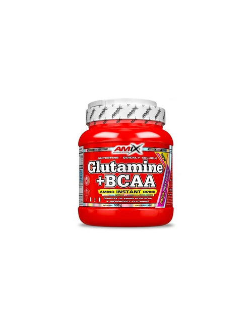 AMIX- GLUTAMINA + BCAA FRUTAS DEL BOSQUE