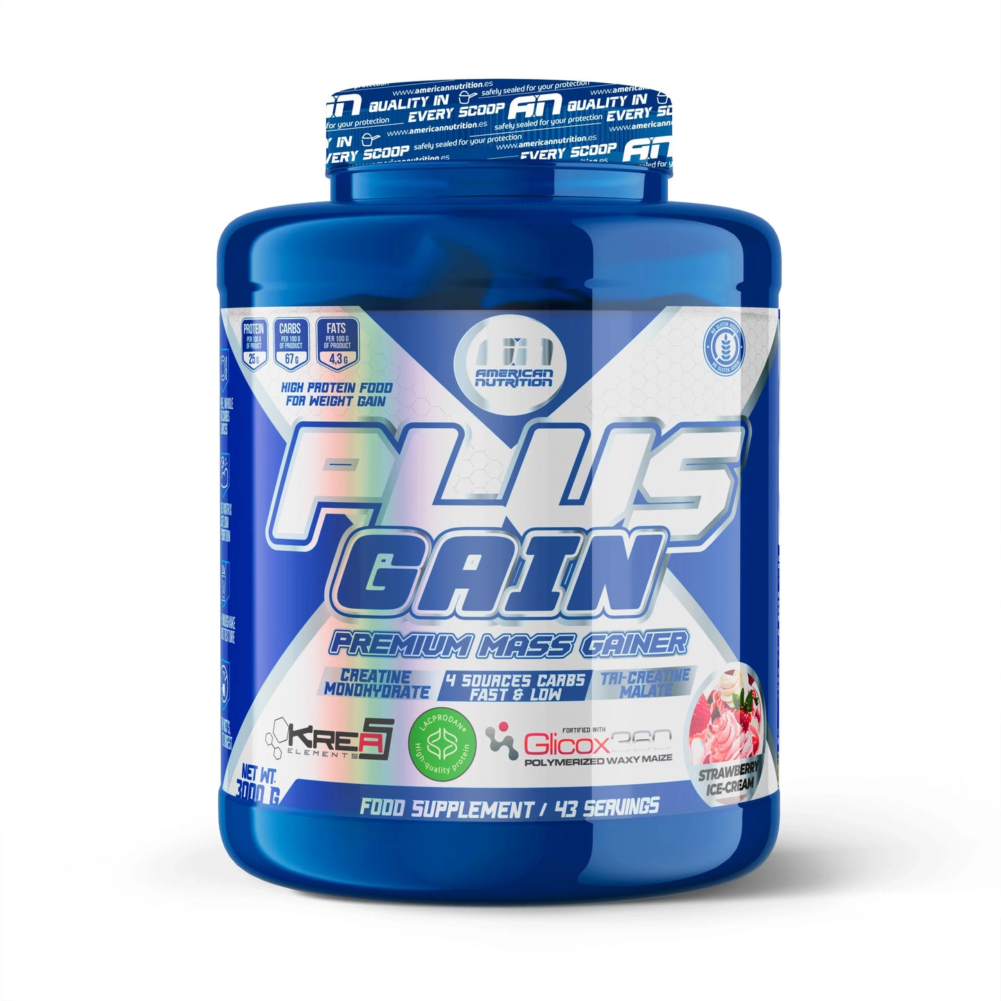 AMERICAN NUTRITION- PLUS GAIN FRESA