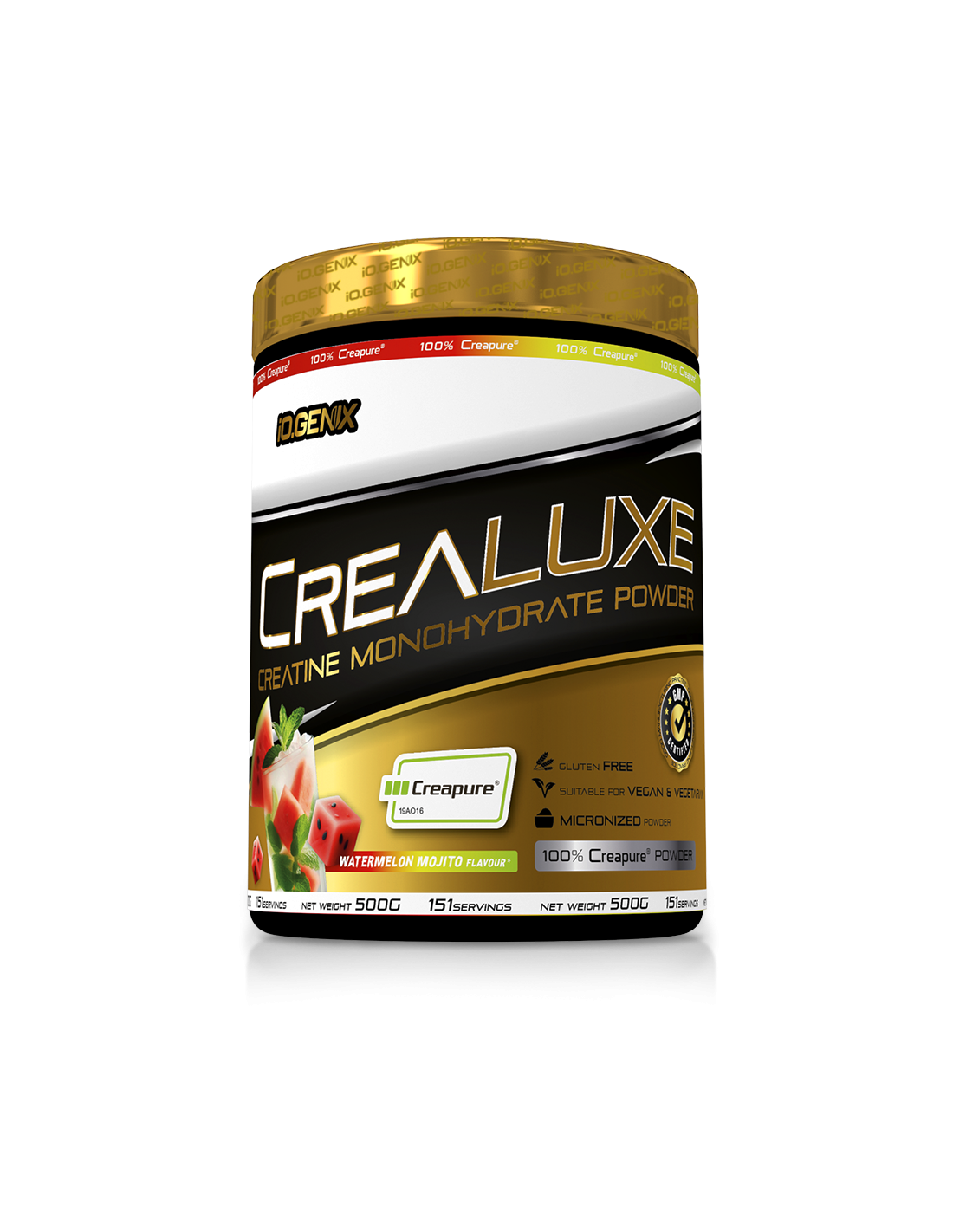 IOGENIX- CREATINA CREAPURE 500G CREALUXE