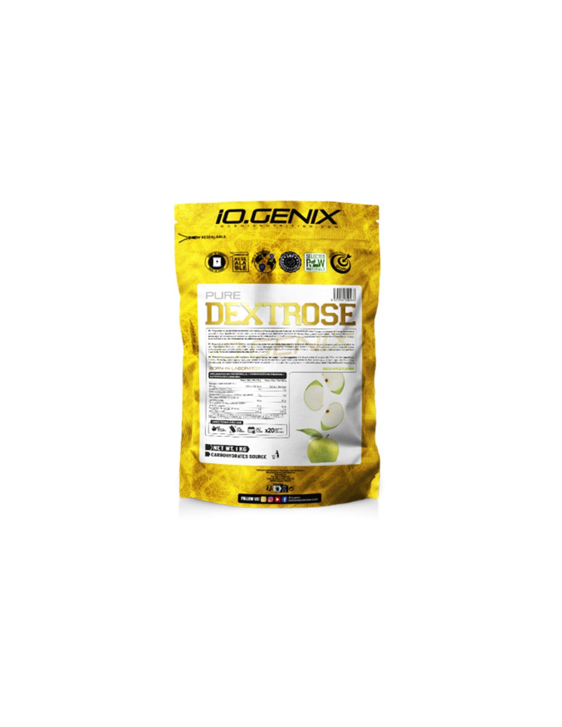 IOGENIX- DEXTROSE MANZANA VERDE