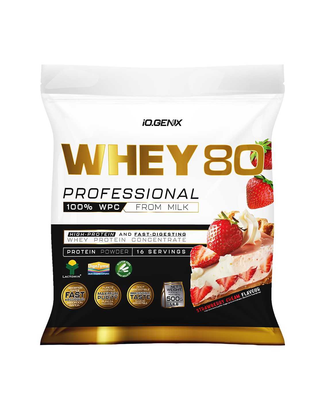 IOGENIX- WHEY 80 PROFESSIONAL FRESA NATA