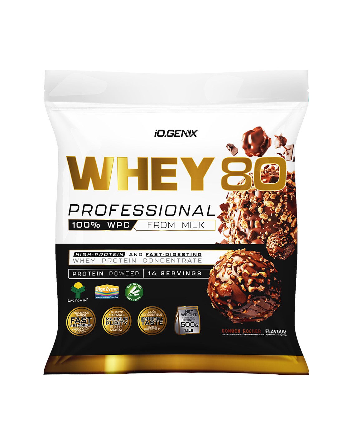 IOGENIX- WHEY 80 PROFESSIONAL BOMBON ROCHER